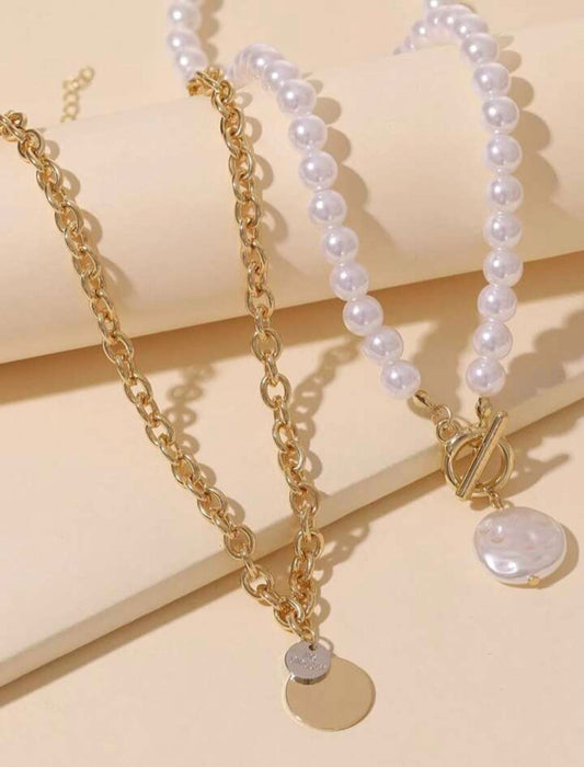 Pearl Necklace 2 Pieces