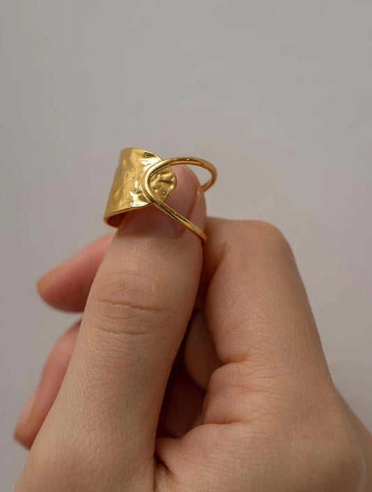Gold  Stackable  Adjustable Ring