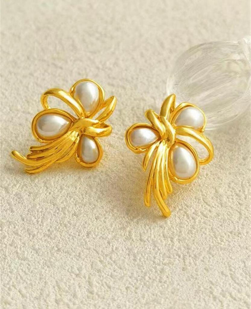 Gold Stud Earrings