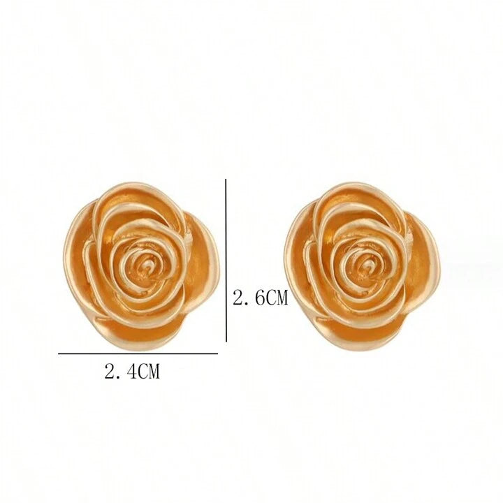 Gold Floral Earrings