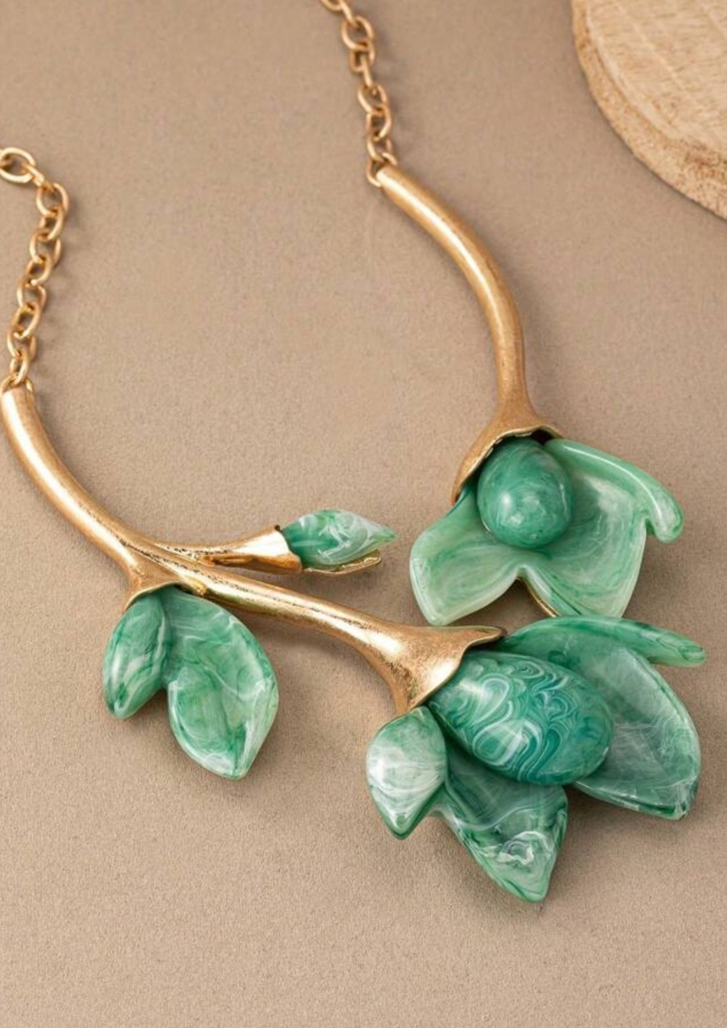 Green chunky Necklace