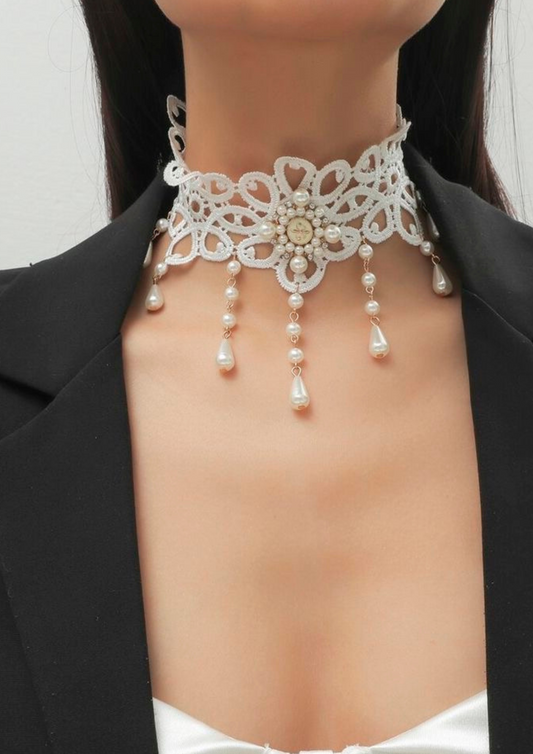 Vintage Choker Lace Necklace