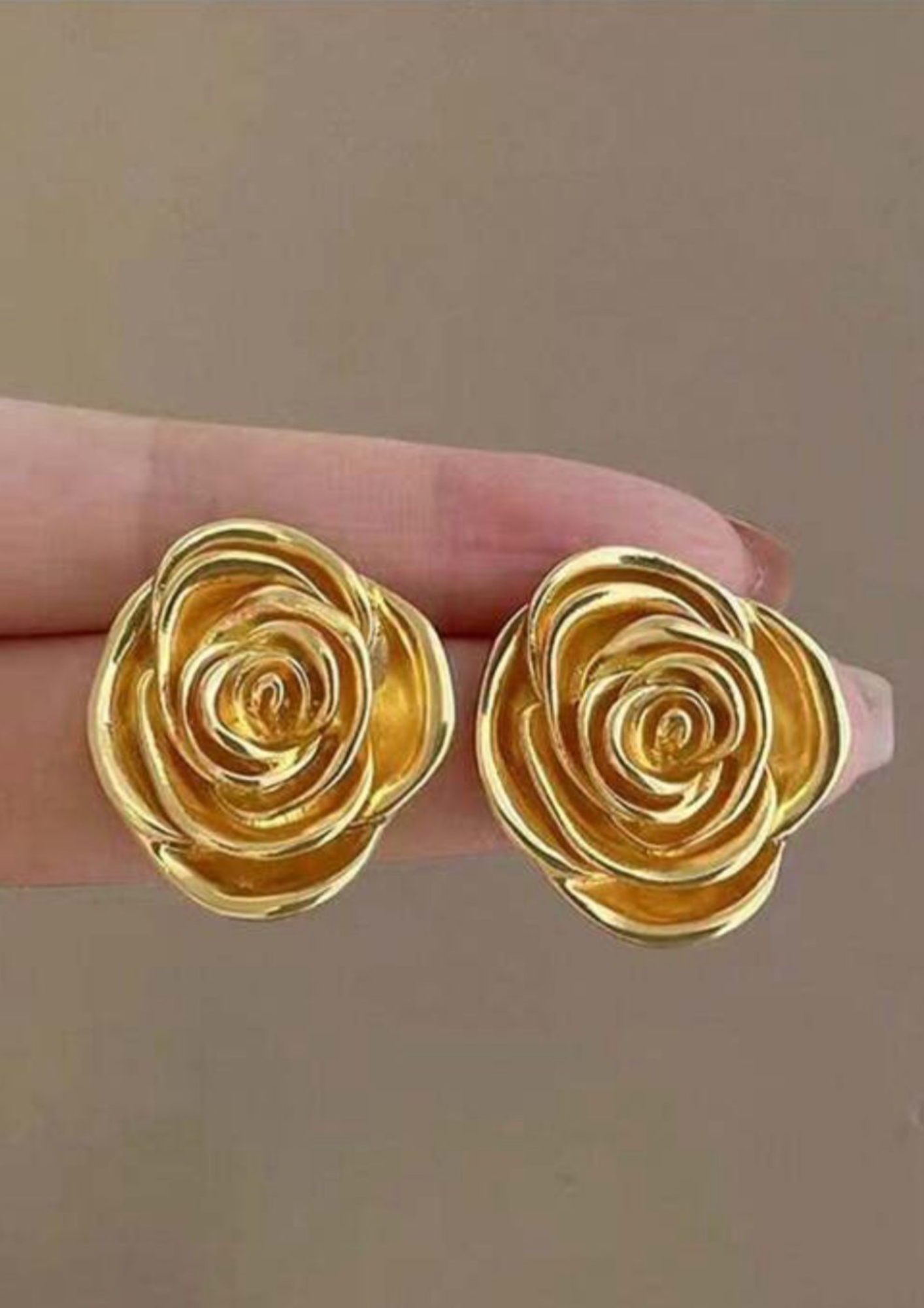Gold Floral Earrings