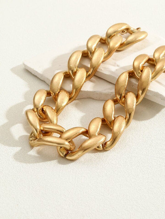 Gold Chunky Choker Necklace