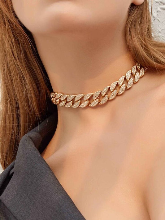 Gold Diamond Chain Necklace