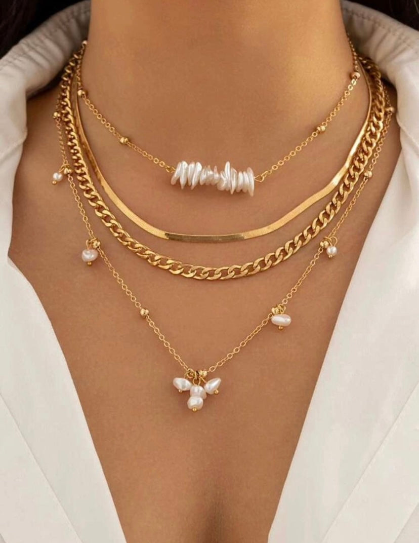 Pearl Layered Necklace