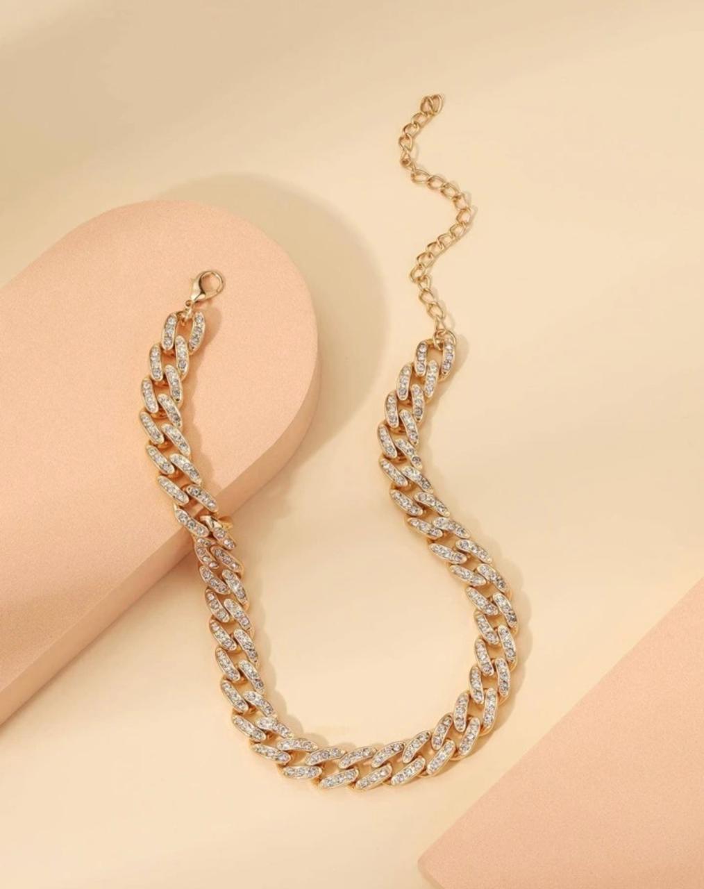 Gold Diamond Chain Necklace