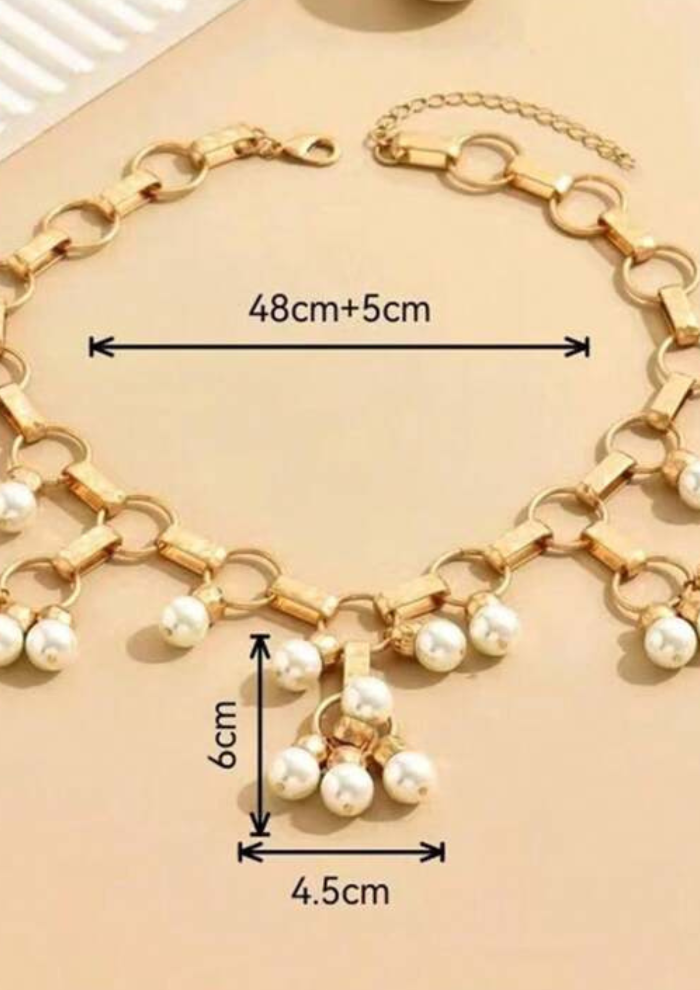 Pearl chain necklace