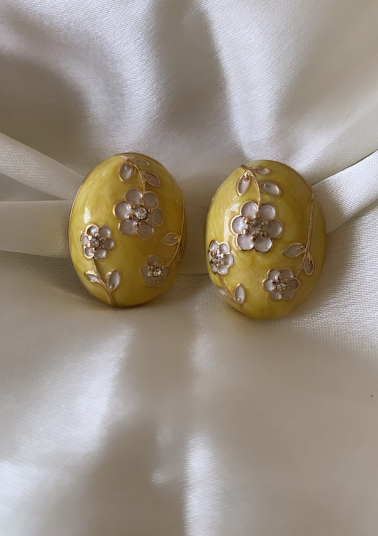 Yellow Vintage Studs