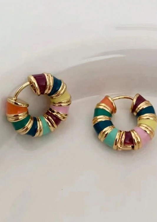 Multi Color Mini Hoops