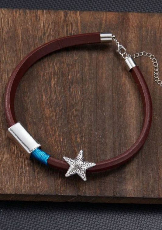 Leather Belt Choker Necklace