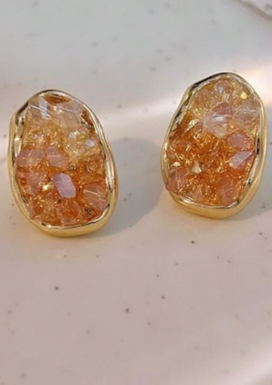 Mini Stone Stud Earrings
