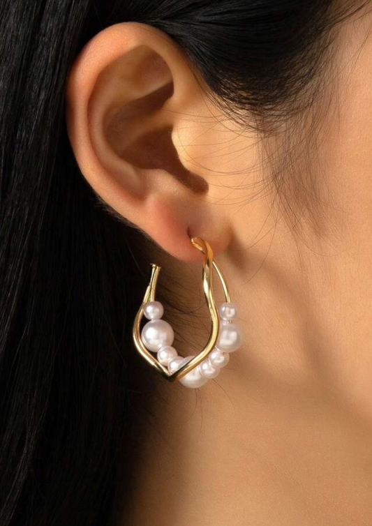 Pearl Hoops