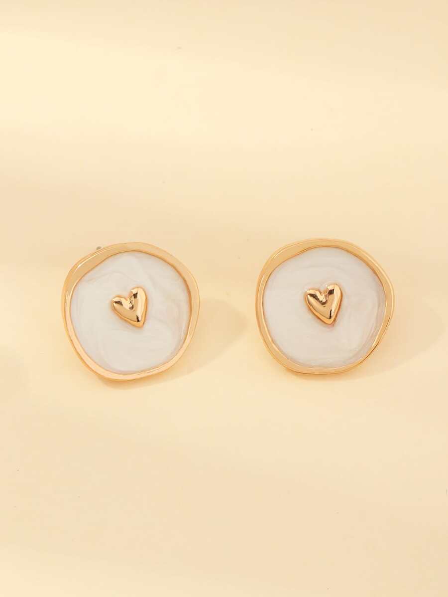 Heart Stud Earrings