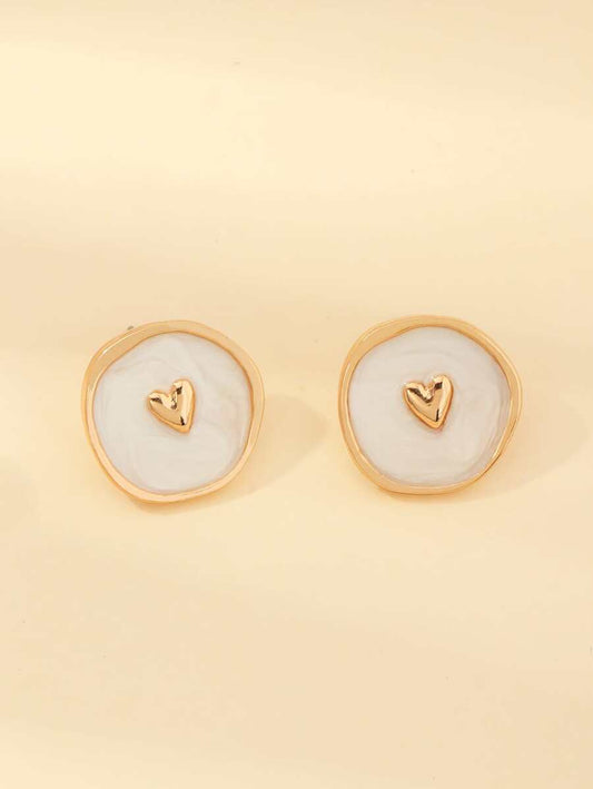 Heart Stud Earrings