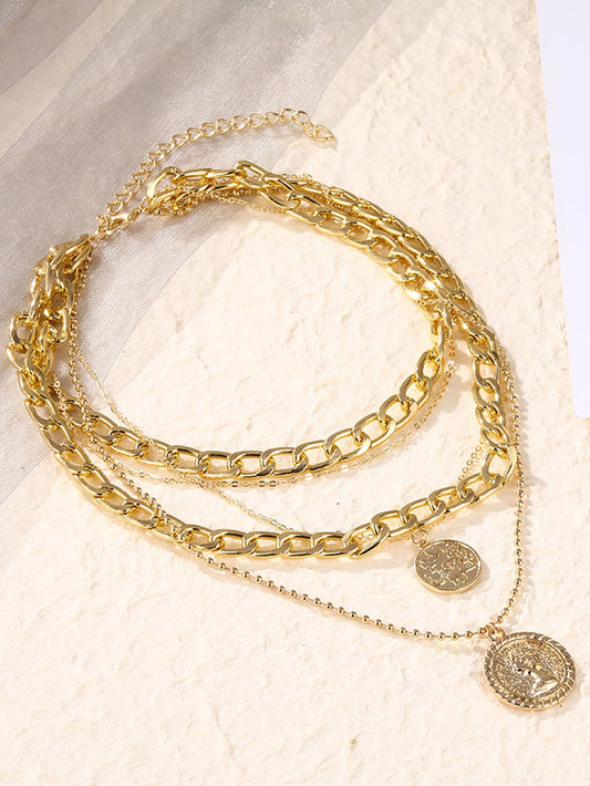 Round layered necklace